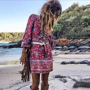 ❤️SOLD❤️Spell Gypsy Folktown Playdress Wine